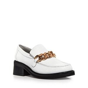 Aqua Women's Lena Flats Bone Lizard White US 6.5